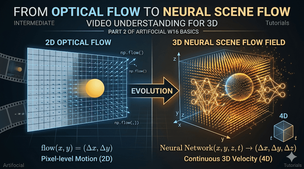 From Optical Flow to Neural Scene Flow: Video Understanding for 3D