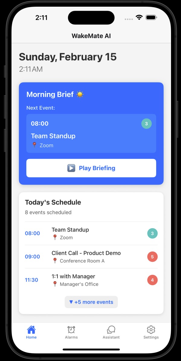 Alarmly iOS App Screenshot